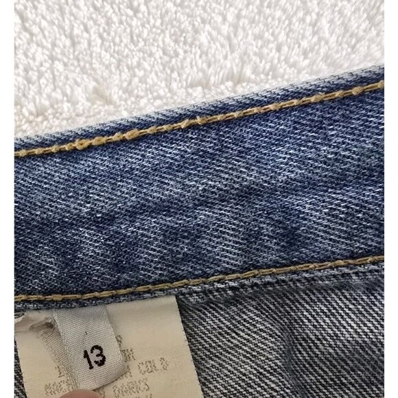 Vintage Womens 90s Mickey Mouse High Rise Jean Shorts 13 Denim - Picture 4 of 5